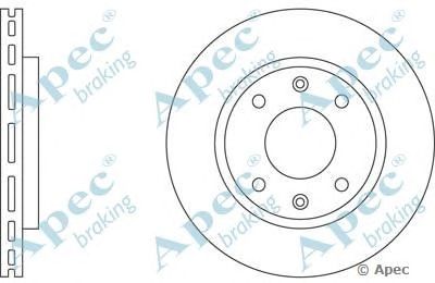 APEC BRAKING dsk151 -  Тормозной диск